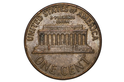1963 Unique Lincoln Oxidized Penny - United States One Cent Lincoln Oxidized Penny 1963