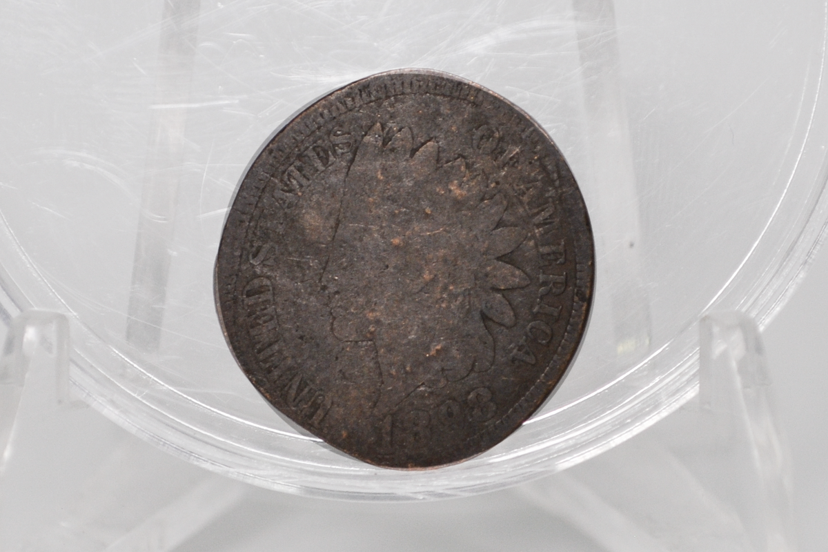 1898 Elongated/Flattened Indian Head Penny - Vintage Elongated Indian Head Penny Cent 1898