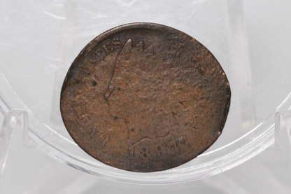 1897 Elongated/Flattened Indian Head Penny - Vintage Elongated Indian Head Penny Cent 1897