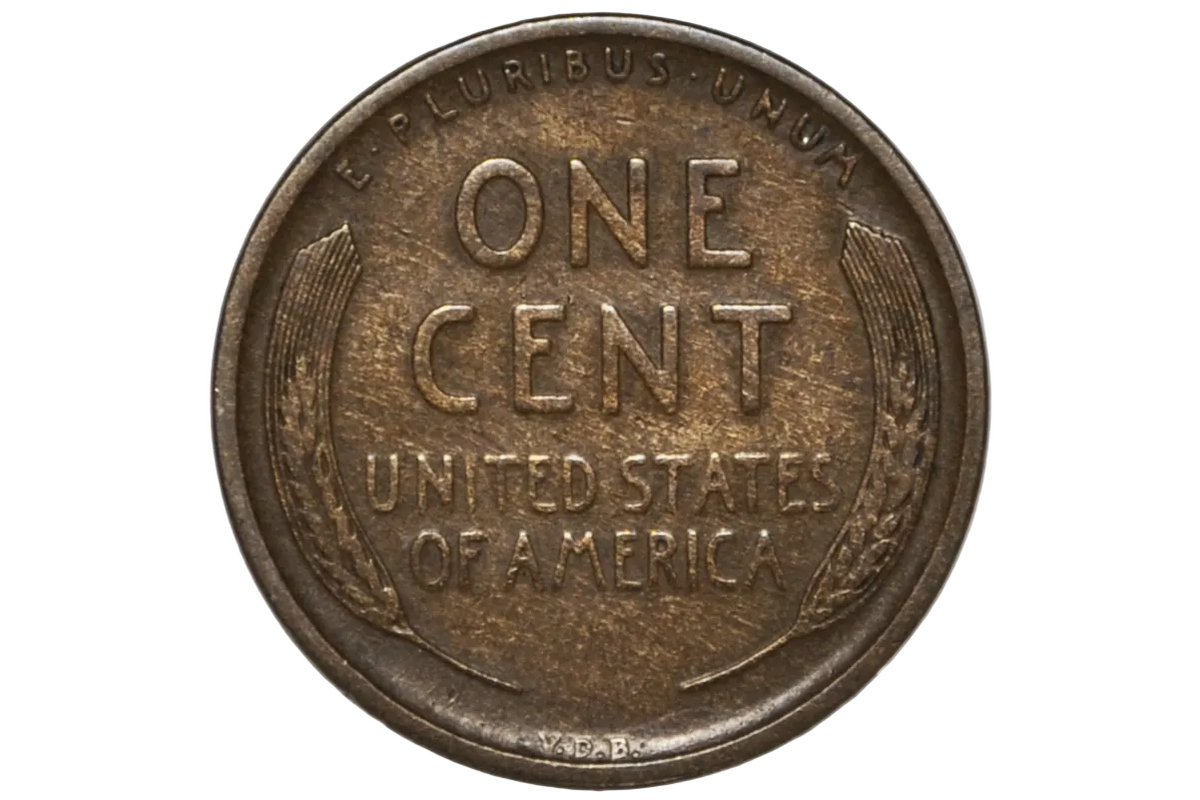 1909-S VDB Lincoln Wheat Penny - VF, Strong Reverse Details - The Key Date - 1909S VDB Wheat Cent