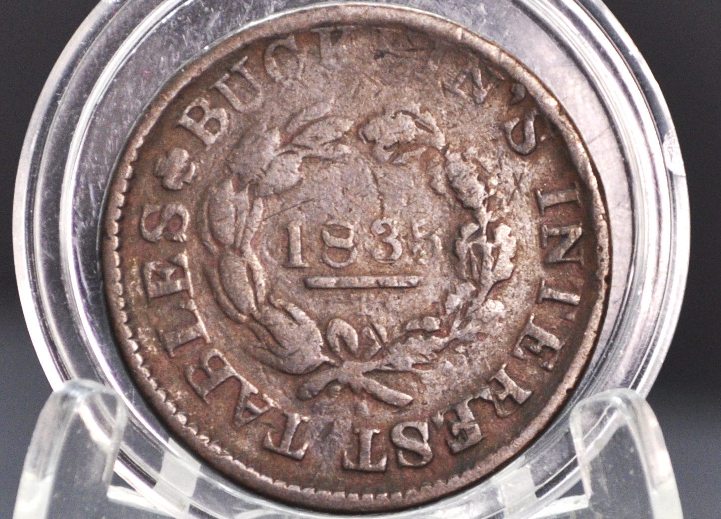 1835 Hard Times Token Store Card - Troy New York Bucklins Book Keeping - Amazing Piece of History