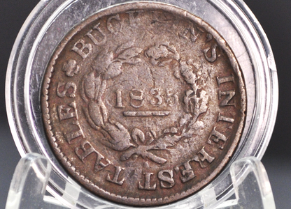 1835 Hard Times Token Store Card - Troy New York Bucklins Book Keeping - Amazing Piece of History