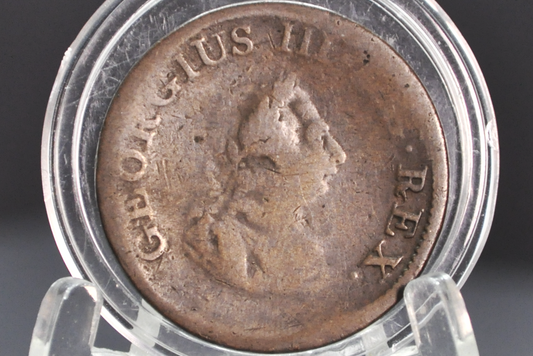 1805 Irish Halfpenny - Cláirseach Design (Celtic Harp) - Awesome Piece of History!