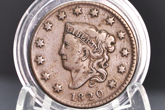 1820 Matron Head Large Cent Small Date - Choose by Grade, Condition - 1820 Liberty Head Cent - 1820 US One Cent - Matron Head 1816 to 1835