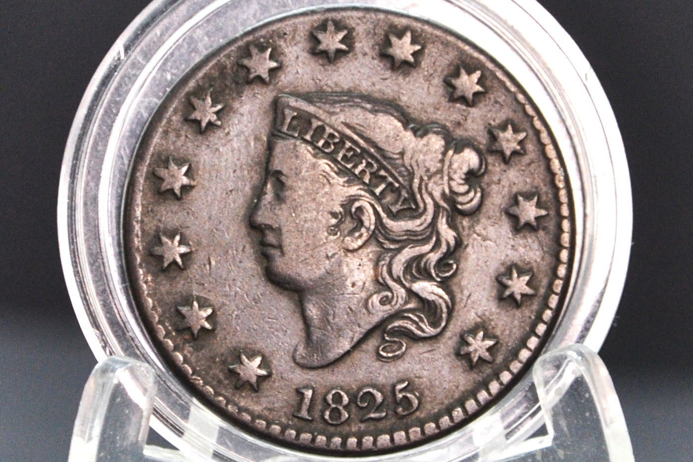 1825 Matron Head Large Cent - Better Date! - 1825 Liberty Head Cent - 1825 US Large Cent - Matron Head 1816 to 1835