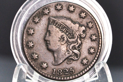 1825 Matron Head Large Cent - Better Date! - 1825 Liberty Head Cent - 1825 US Large Cent - Matron Head 1816 to 1835
