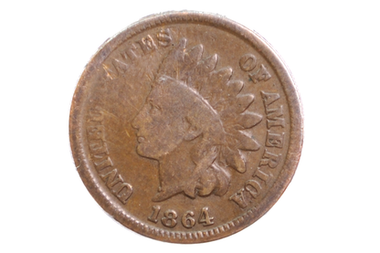 1864-L Indian Head Penny - VG - 1864 L Cent - Bronze Variety L Cent