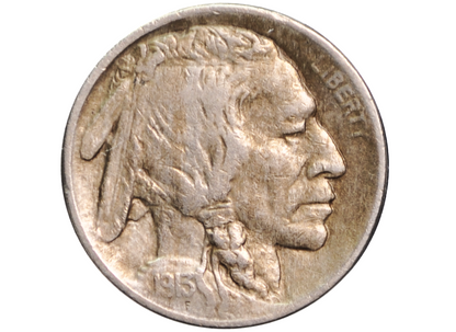 1913-S Buffalo Nickel Type 2 - XF45+ - Key Date And Mint - 1913 S Indian Head Nickel Type 2 1913 S Type Two 1913S Nickel - Rare