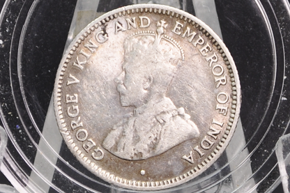 1935 Fourpence British Guiana - Great Britain 4 Pence Silver 1935 - Rare Coin - Only 36K Made, Ghana Coin