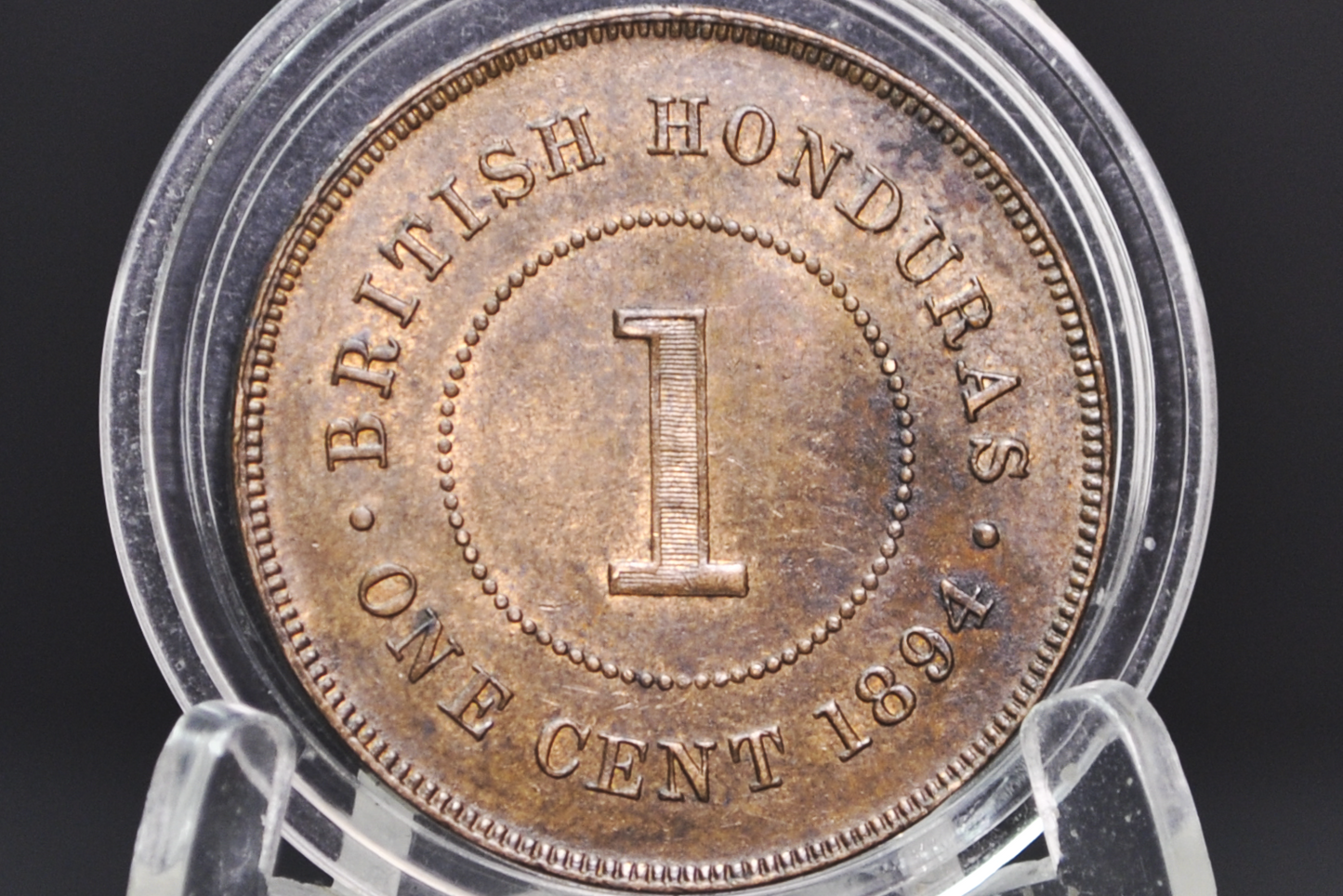 Rare 1894 Honduras 1 Cent - Uncirculated - British Honduras Coin Queen Victoria - Only 50K Made! Very Rare!!!