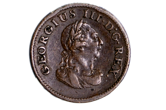 1806 Irish Farthing - Cláirseach Design (Celtic Harp) - Awesome Piece of History!