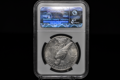 1921 Peace Dollar - Unc. Details, Cleaned, NGC - 1921 High Relief Peace Dollar Silver - Rarer Coin, Nice Detail