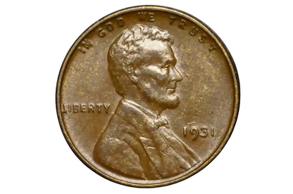 1931 Wheat Pennyin about Uncirculated condition