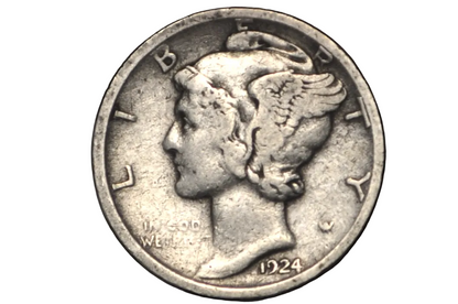 1924-D Dime Silver