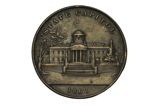 44th Annual Encampment Dept. of Pennsylvania G.A.R. Bronze Medal - 1910 Grand Army of the Republic (GAR) Pennsylvania Encampment Medal