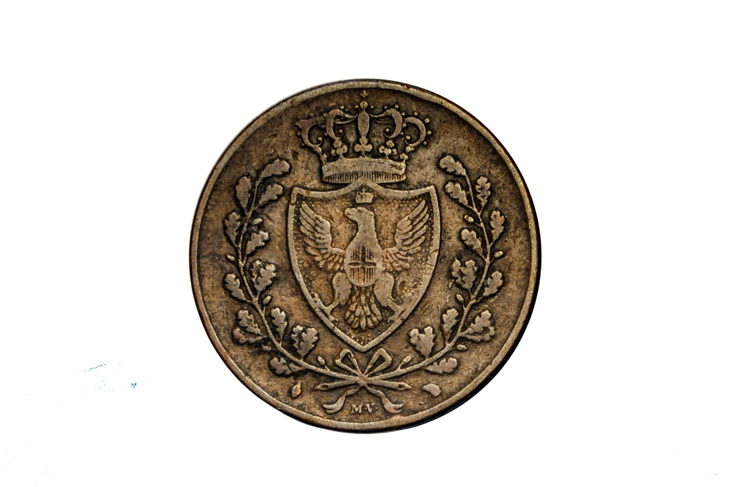 1826 P 5 Centesimi Kingdom of Sardinia Coin - Italian States - Carlos Felice (Charles Felix) - Unique Find - Piedmont-Sardinia