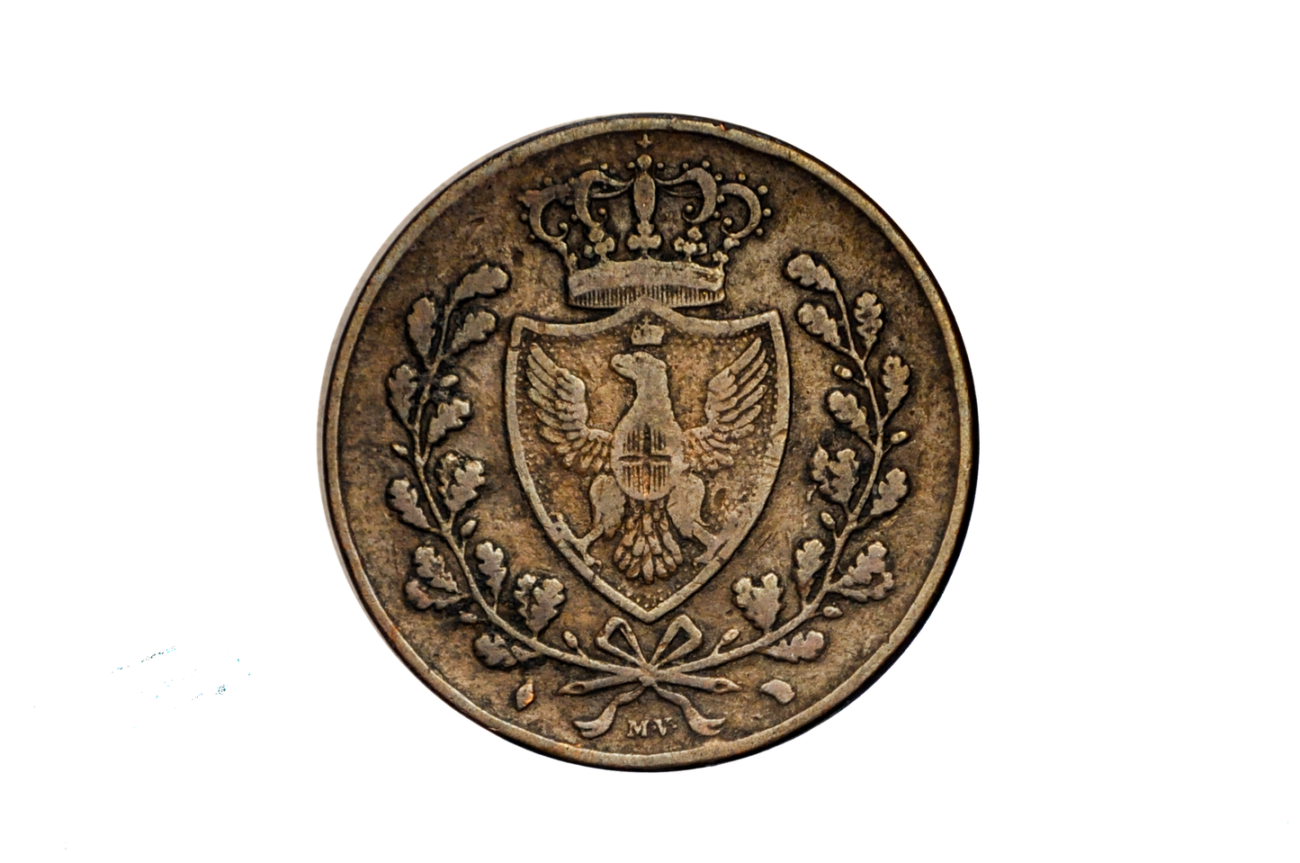 1826 P 5 Centesimi Kingdom of Sardinia Coin - Italian States - Carlos Felice (Charles Felix) - Unique Find - Piedmont-Sardinia