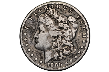1886-S Morgan Silver Dollar - Fine+/VF Detail, Rare Date & Mint - San Francisco Mint