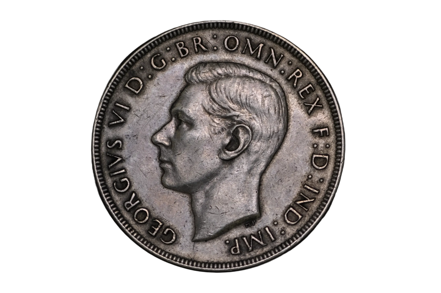 1938 Australian 1 Crown Silver Coin Scarce George VI Coronation - Australian One Crown 1938 George VI Coronation Low Mintage&