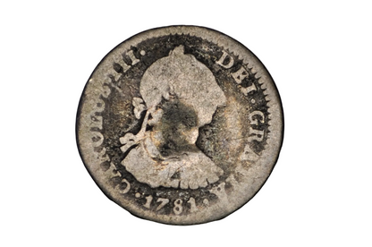 Spanish Silver 1 Real Coin from 1781