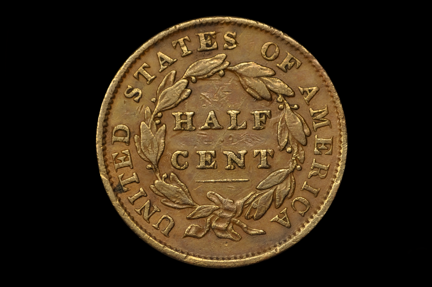 1834 Half Cent - VF Detail - Classic Head Half Cent - 1834 1/2 Cent - Rare Coin