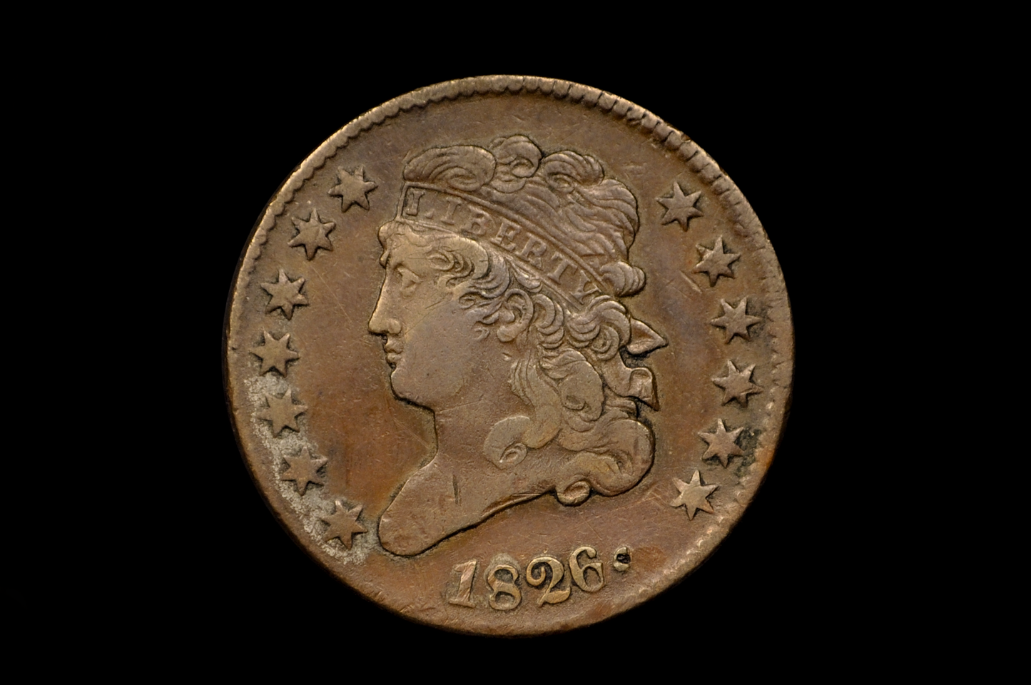 1826 Half Cent - VF Detail - Classic Head Half Cent - 1826 1/2 Cent - Rare Coin