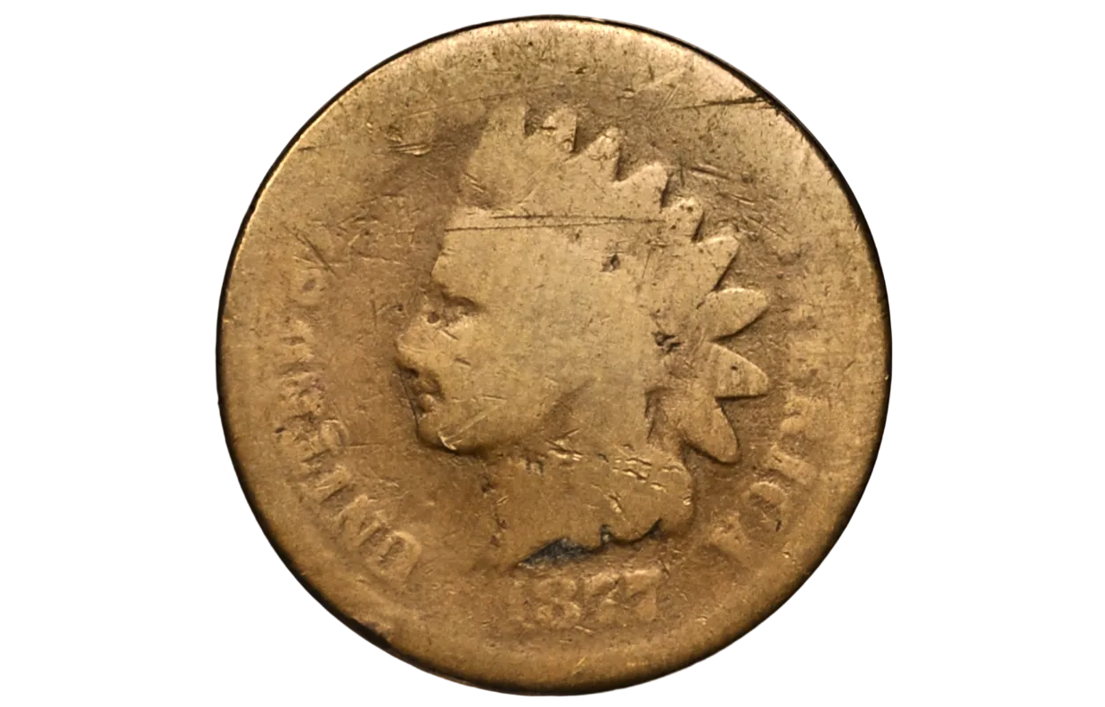 1877 Indian Head Penny - AG - The Key Date - 1877 US 1 Cent