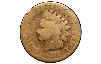 1877 Indian Head Penny - AG - The Key Date - 1877 US 1 Cent