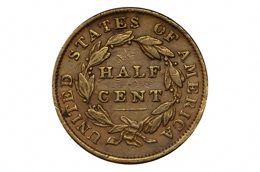 1834 Half Cent - VF Detail - Classic Head Half Cent - 1834 1/2 Cent - Rare Coin