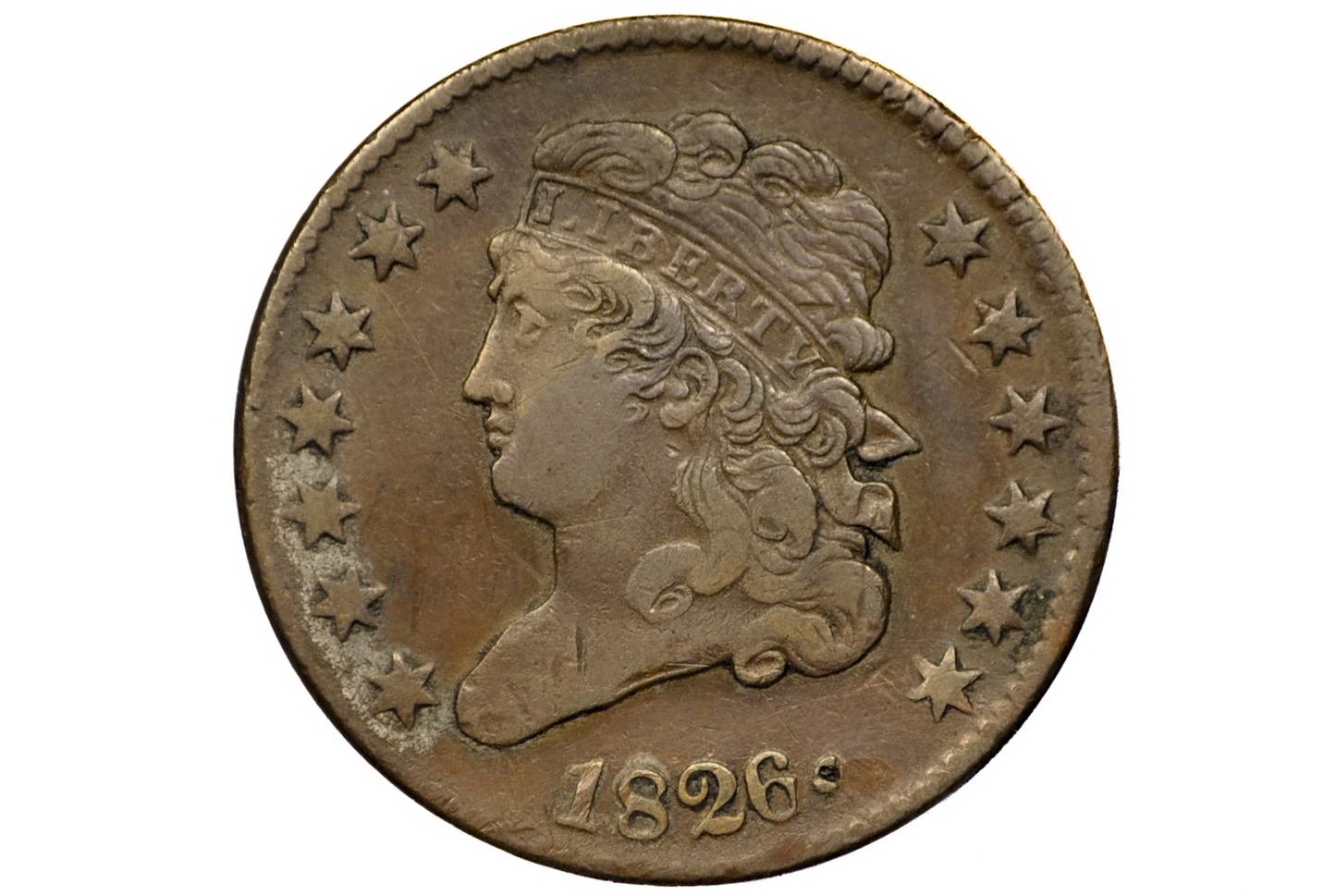 1826 Half Cent - VF Detail - Classic Head Half Cent - 1826 1/2 Cent - Rare Coin