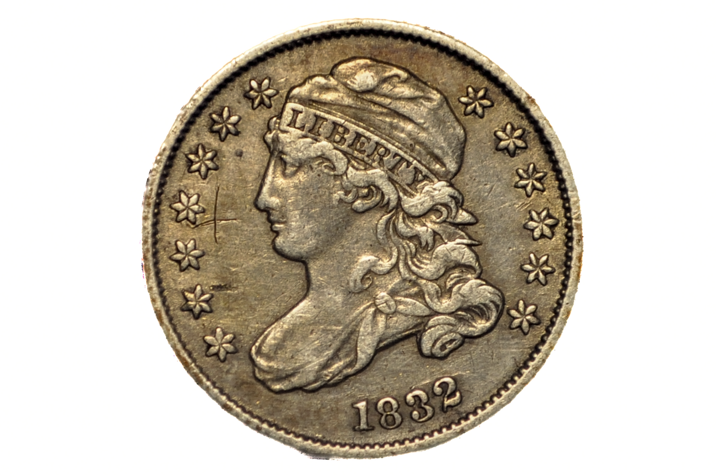 1832 Capped Bust Dime - XF - 1832 Silver Dime US One Dime 1832 Bust Dime - Historic Coin Type, Affordable Coin