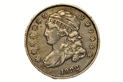 1832 Capped Bust Dime - XF - 1832 Silver Dime US One Dime 1832 Bust Dime - Historic Coin Type, Affordable Coin