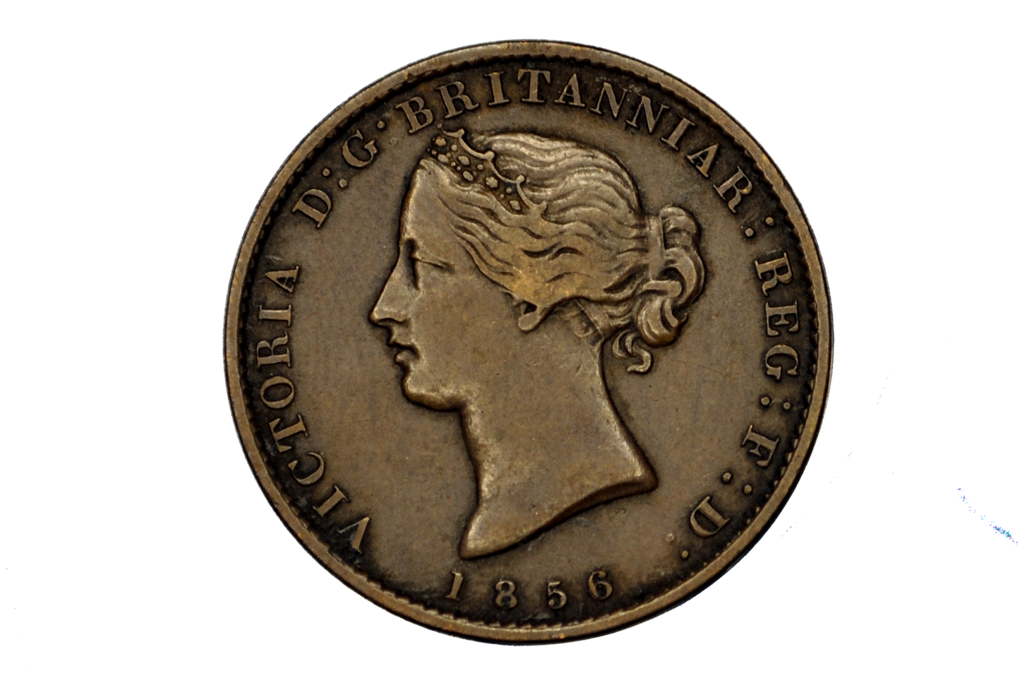 1856 Nova Scotia Half Penny Token - VF+/XF Condition - Province of Nova Scotia 1/2 Penny Token 1856, Rarer Token