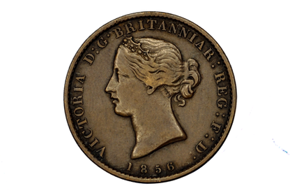 1856 Nova Scotia Half Penny Token - VF+/XF Condition - Province of Nova Scotia 1/2 Penny Token 1856, Rarer Token
