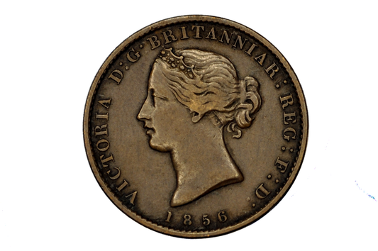 1856 Nova Scotia Half Penny Token - VF+/XF Condition - Province of Nova Scotia 1/2 Penny Token 1856, Rarer Token