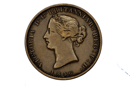 1856 Nova Scotia Half Penny Token - VF+/XF Condition - Province of Nova Scotia 1/2 Penny Token 1856, Rarer Token