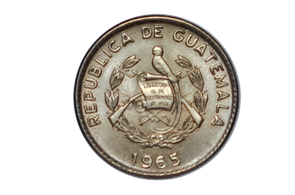 1965 Guatemala 10 Centavos - Choice UNC. - Republic of Guatemala Coin - Guatemala Quetzal