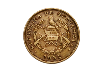 1932 Guatemala 1 Centavo - 3 Million Made - Republic of Guatemala Coin - Guatemala Quetzal