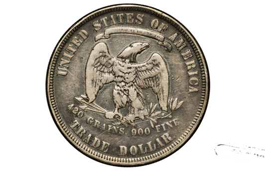 1876 Trade Dollar - Rarer Date - 1876-P Silver US Trade Dollar - Affordable Coin, Low Mintage