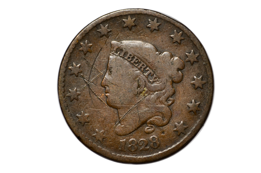 1828 Brothel Token Made From U.S. Large Cent "ONE C*NT" - Old US Whorehouse Penny