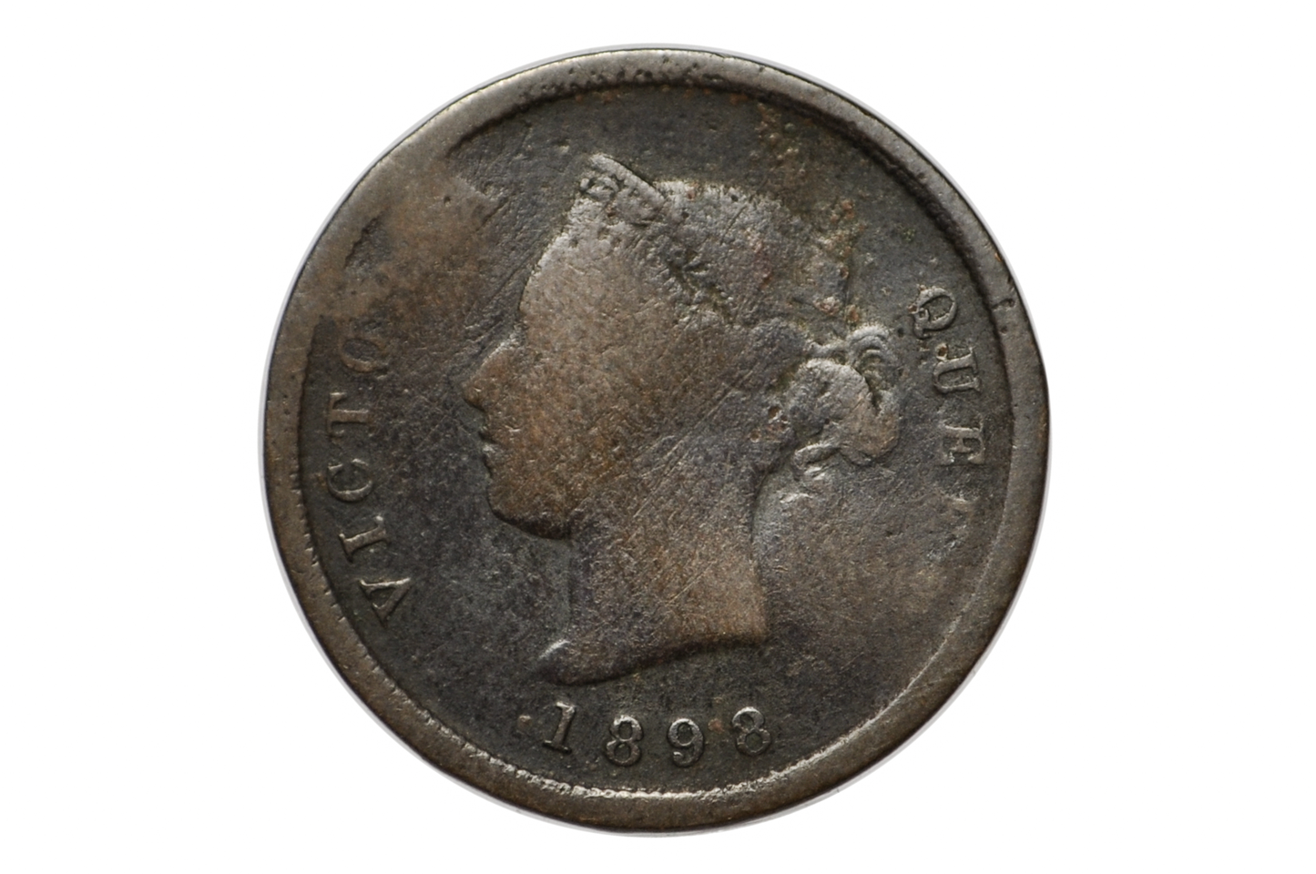 1898 Victorian Cyprus 1/4 Piastre - 72,000 Made - Queen Victoria - 1/4 Piastre Cyprus