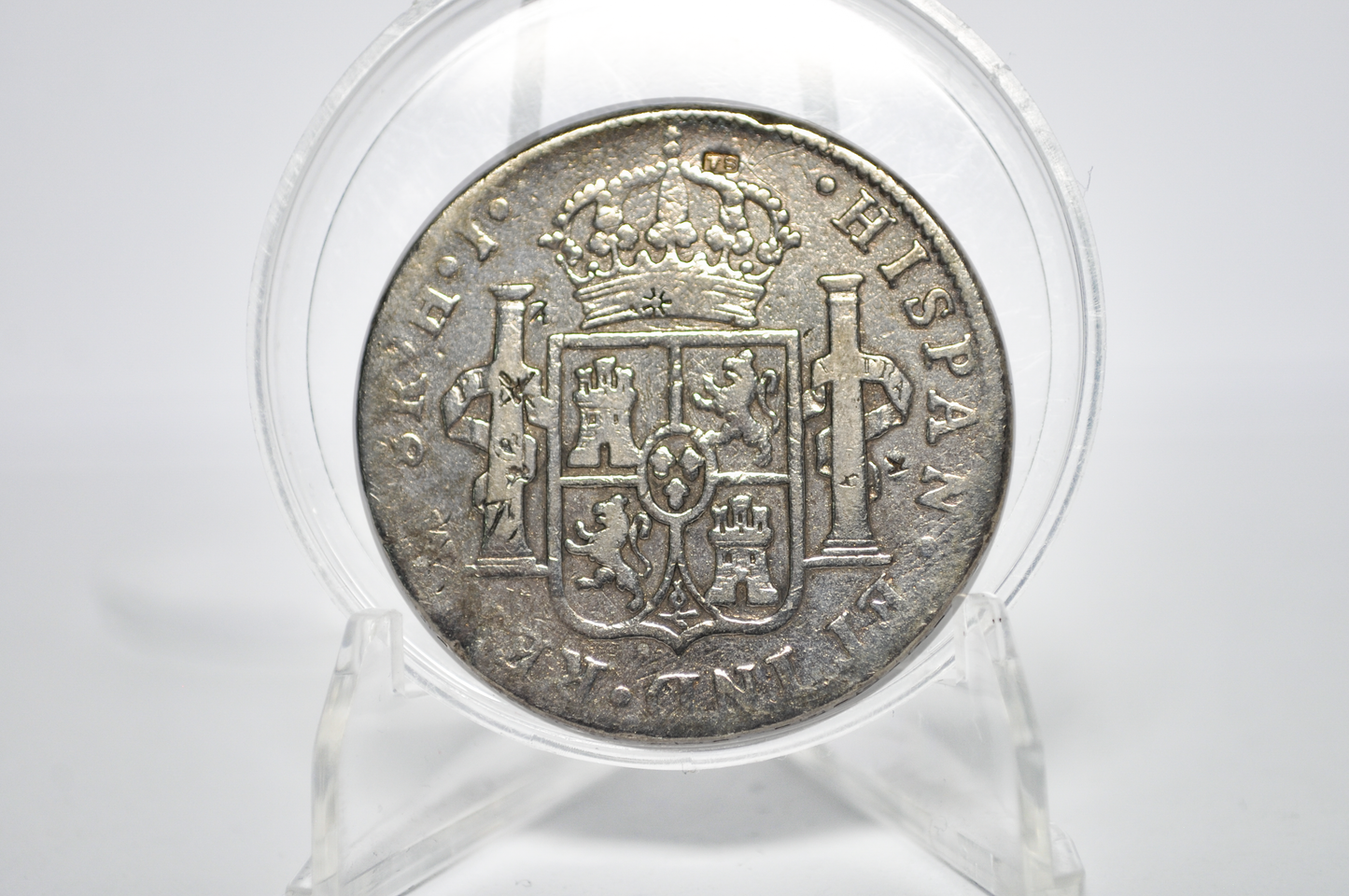 1810 Spanish 8 Reales - Great Detail, Cleaned & Polished - Spanish Silver Colonial Era Coin - Mo Hj - Ferdinand VII - 1810 Eight Reales Spain Silver (Copy)