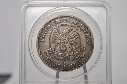 1878-S Trade Dollar - XF Details, Scratched, Cleaned - ANACS - 1878 S Trade Dollar - Authentic Silver Us Trade Dollar