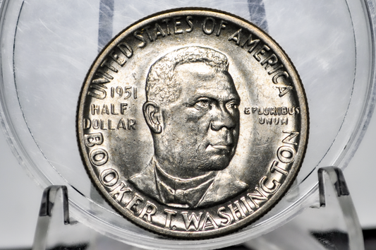 1946-1951 Booker T Washington Commemorative Half Dollar - Varying Grades - Booker T Washington Silver Commemorative Half Dollars