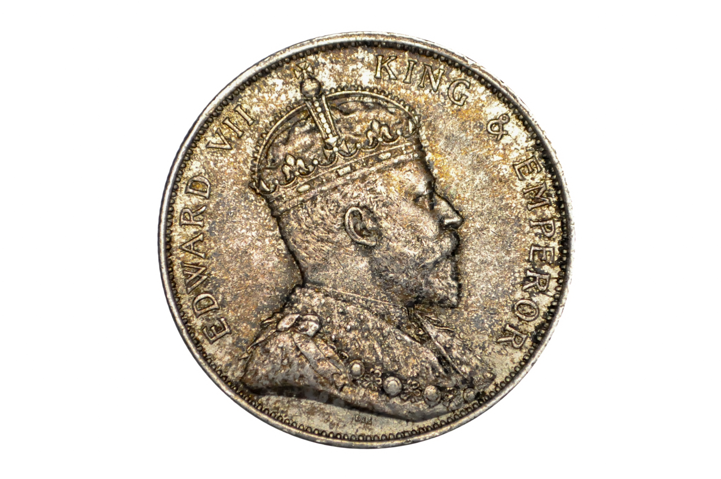 1907 Straits Settlements One Dollar - AU Details - British Territory Coins - King Edward VII