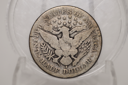 1894-S Barber Half Dollar - G (Good) Grade / Condition - 1894S Barber Silver Half Dollar 1894 San Francisco Mint