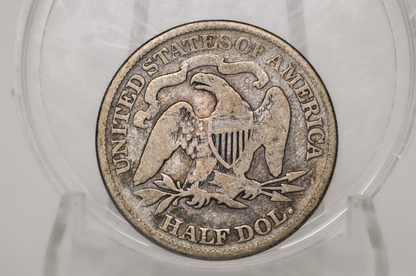 1847 Seated Liberty Half Dollar - F Grade / Condition (Fine) - 1847 Liberty Seated Silver Half Dollar - Authentic