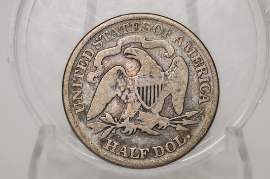 1847 Seated Liberty Half Dollar - F Grade / Condition (Fine) - 1847 Liberty Seated Silver Half Dollar - Authentic