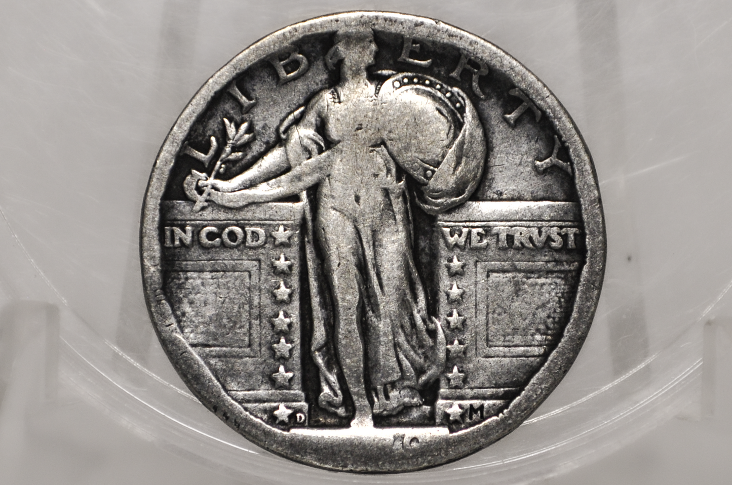 1920-D Standing Liberty Quarter - Key Date, VG Details - 1920 D Silver Quarter - Rarer Date Standing Liberty