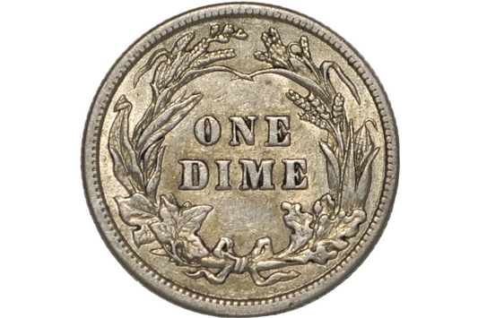 1915 Barber Dime - XF-AU Grade / Condition - Silver Dime - Philadelphia Mint - 1915-P Barber Dime 1915P